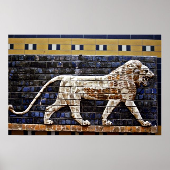 Bas Relief, Ishtar Lion Gate - Istanbul Poster (Front)