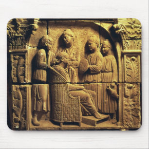 Bas relief of a hairdresser, Roman Mouse Pad