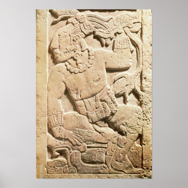 Bas relief of a warrior poster (Front)