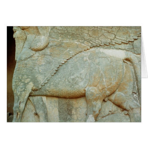 Bas-relief of an anthropomorphic bull