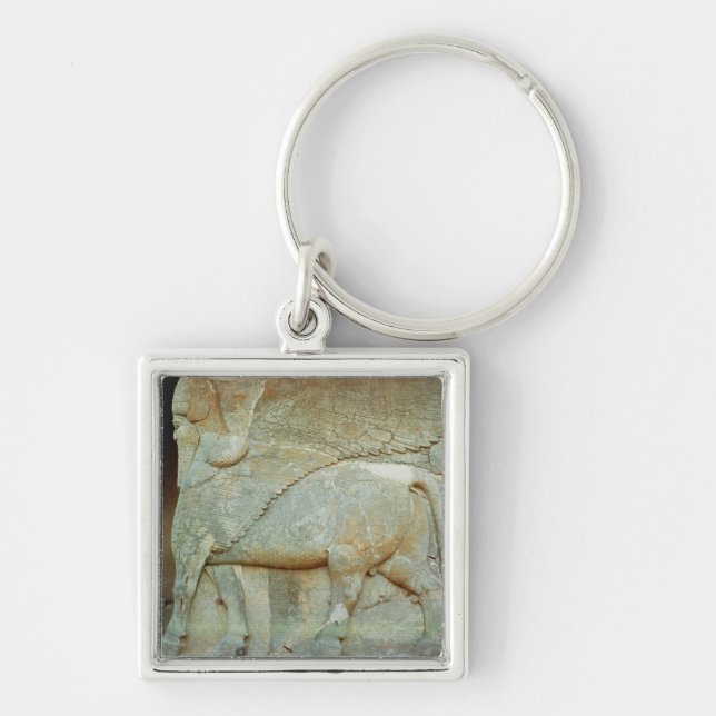 Bas-relief of an anthropomorphic bull key ring (Front)