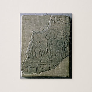 Bas relief of priestesses gathering grapes, 26th-3 jigsaw puzzle