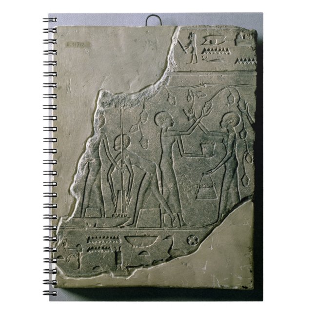 Bas relief of priestesses gathering grapes, 26th-3 spiral notebook (Front)