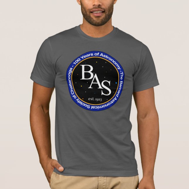 BAS T-Shirt with Large Logo on Front (Dark Shirt) (Front)