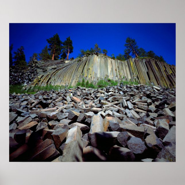Basalt Formations of Devils Postpile Poster (Front)