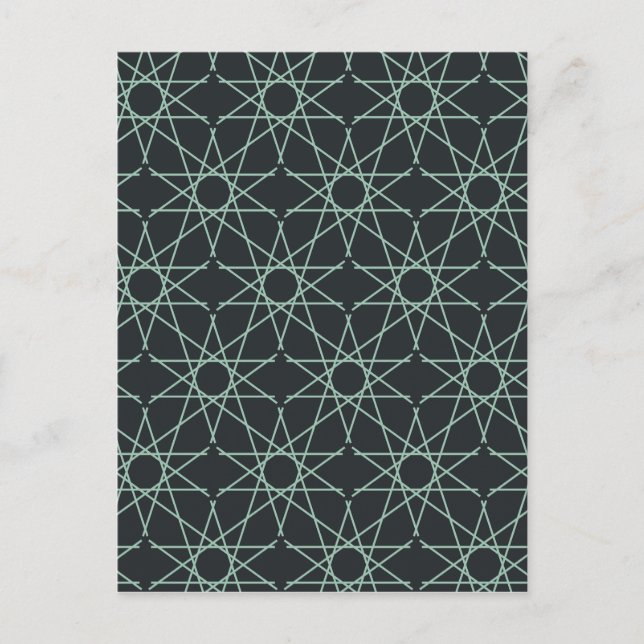 Basalt Mint Geometry Postcard (Front)