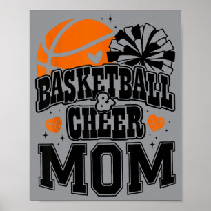 Basball And Cheer Mum Proud Basball Cheerleader Poster