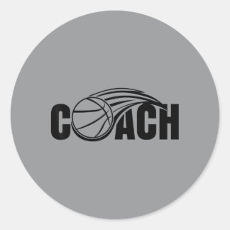 Basball Coach Coaching Basballer Trainer Classic Round Sticker