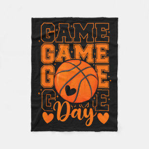 Basball Mum Game Day Funny Basball Player Sports Fleece Blanket