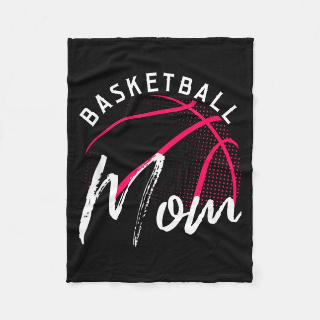 Basball Mum Mothers Day Fleece Blanket (Front)