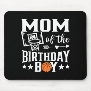 Basball Mum Of The Birthday Boy Family Matching 4 Mouse Pad