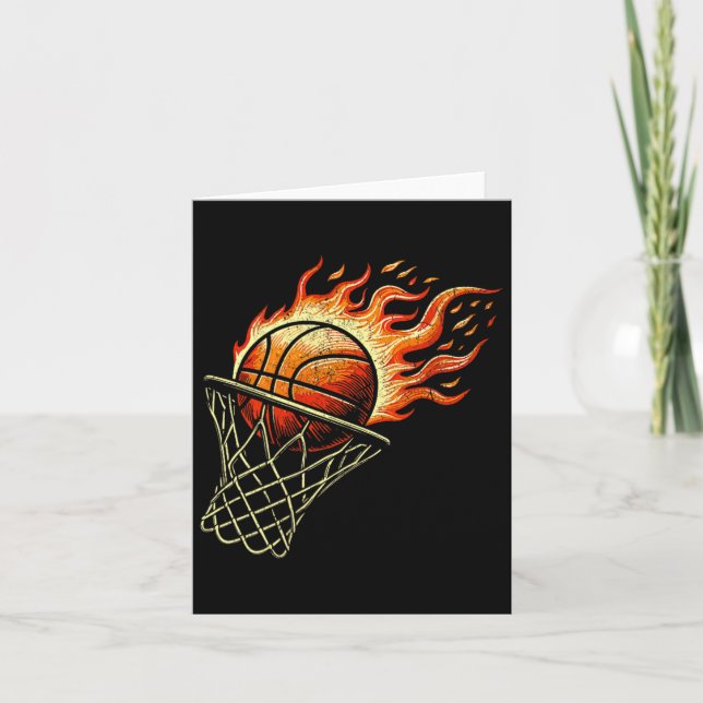 Basball On Fire Card (Front)