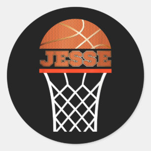 Basball Shirts _ Custom Name Jesse Graphic Flying Classic Round Sticker
