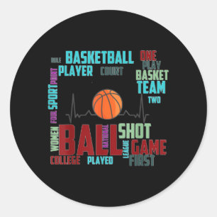 Basball Shirts For Men Basball Ball Womens Basball Classic Round Sticker
