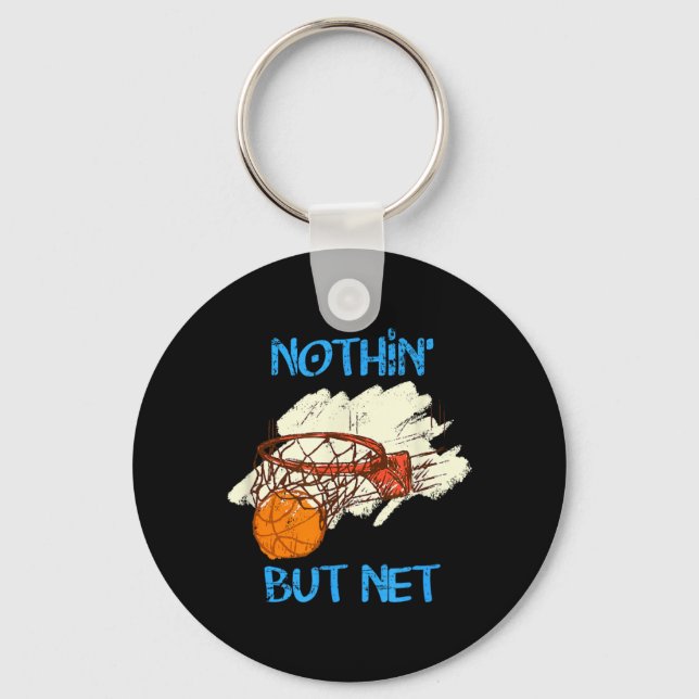 Basball Shirts _ Nothin But Net Shirt Key Ring (Front)