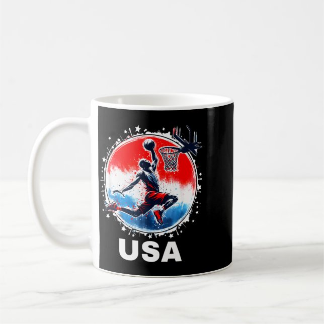 Basball Team Basball Flying Bisonrel Usa Team Coffee Mug (Left)