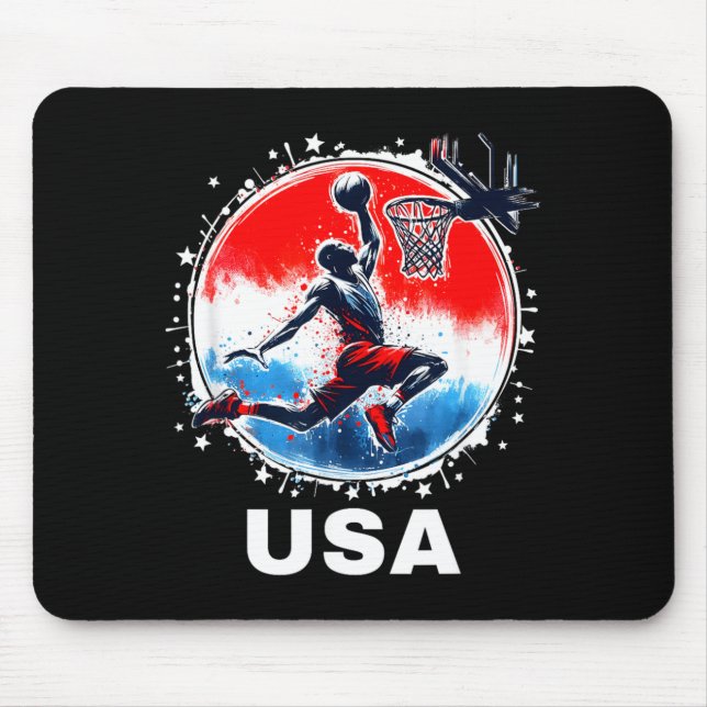 Basball Team Basball Flying Bisonrel Usa Team Mouse Pad (Front)