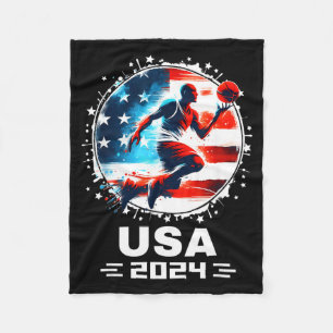 Basball Usa Flying Bisonrel 2024 Basball Usa Team Fleece Blanket