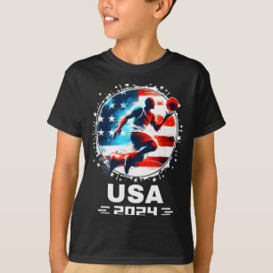Basball Usa Flying Bisonrel 2024 Basball Usa Team T-Shirt