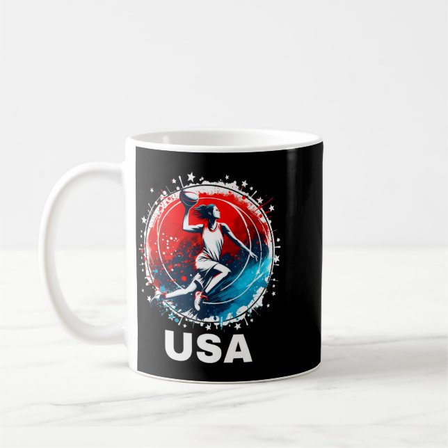Basball Usa Go Usa Team Coffee Mug (Left)