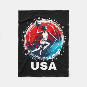 Basball Usa Go Usa Team Fleece Blanket