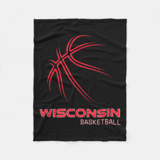 Basball Wi Love The Badger State Souvenir Fleece Blanket