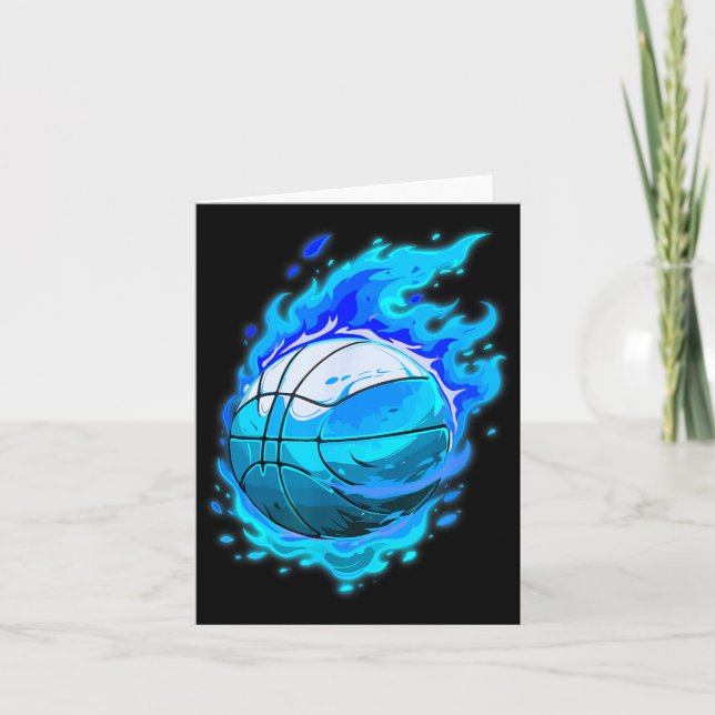 Basball With Blue Flame Card (Front)