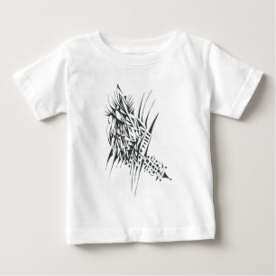 Base Black White Abstract Tribal Tattoo Art Baby T-Shirt