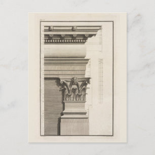 Base, Capital and Entablature of the Pilaster Postcard