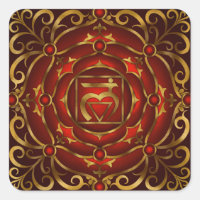 Base Chakra Mandala Print by Rachel C. Bemis
