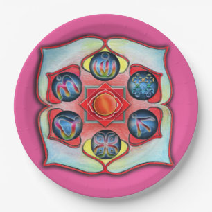 Base Chakra Paper Plate