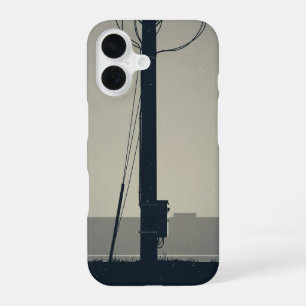 Base de Poteau Téléphonique Vintage iPhone 16 Case