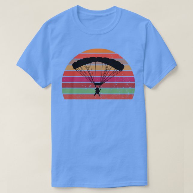 Base Jump retro sunset design T-Shirt (Design Front)