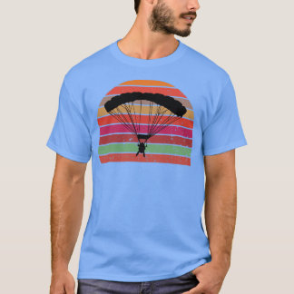 Base Jump retro sunset design T-Shirt