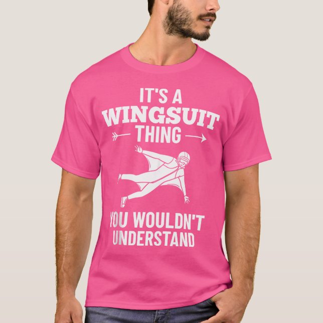 Base Jumping Glider Skydiving Wingsuiting T-Shirt (Front)