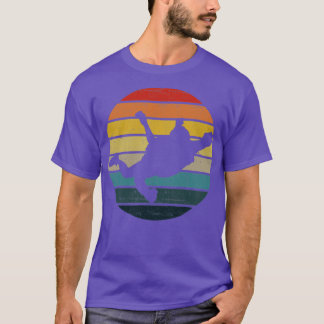 BASE jumping Silhouette On A Distressed Retro Suns T-Shirt