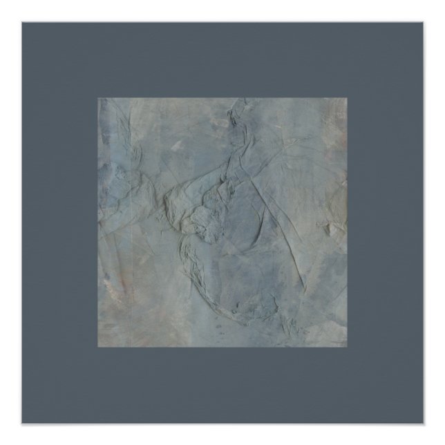 Base Neutral Toned Abstract Expressionist Collage Poster (Front)