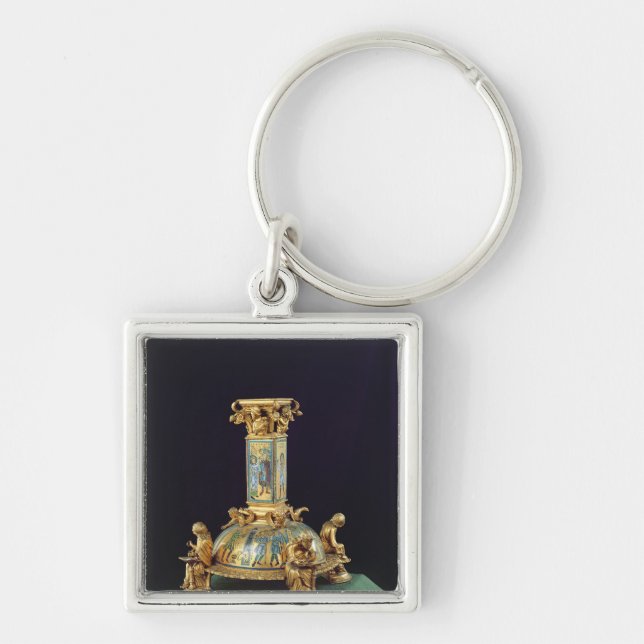 Base of the Cross of St. Bertin Key Ring (Front)