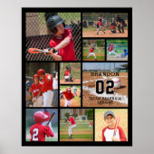 Baseball 11 Photo Collage Personalised Poster (Front)