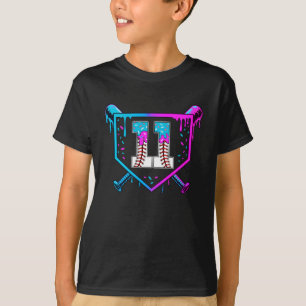 Baseball 11th Birthday Ice Cream Drip 11 Year Old T-Shirt