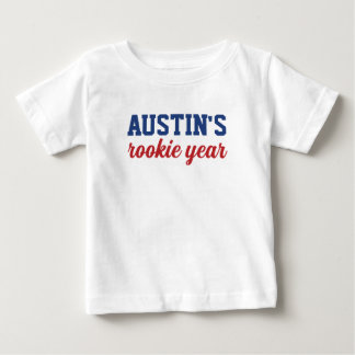 Baseball 1st Birthday Rookie Year Baby T-Shirt
