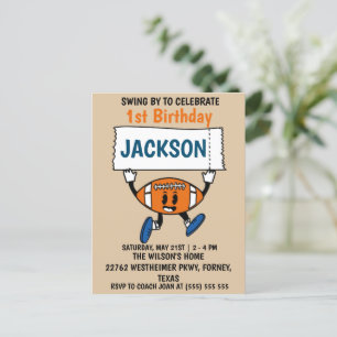 Baseball 1st birthday Sports Theme Postcard
