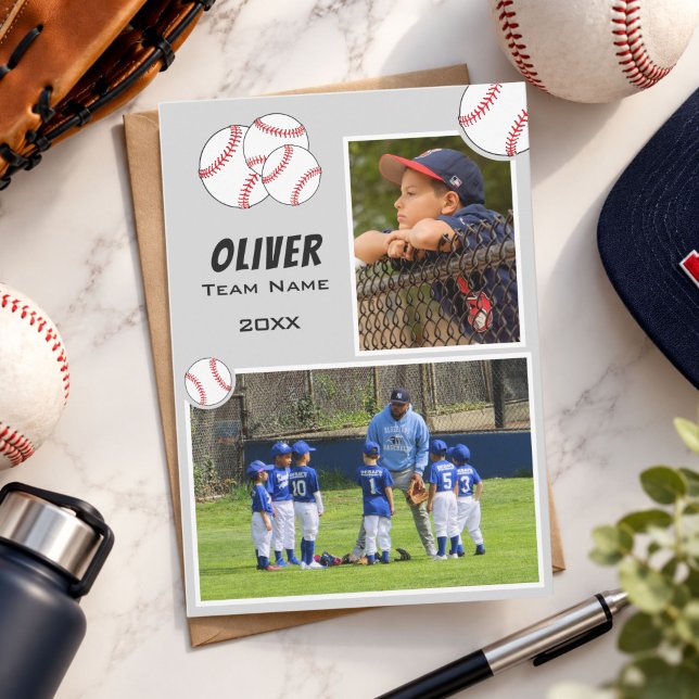 Baseball 2 Photo Memory Mate Card (Creator Uploaded)