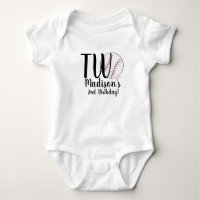 Baseball 2nd Birthday Shirts for Baby