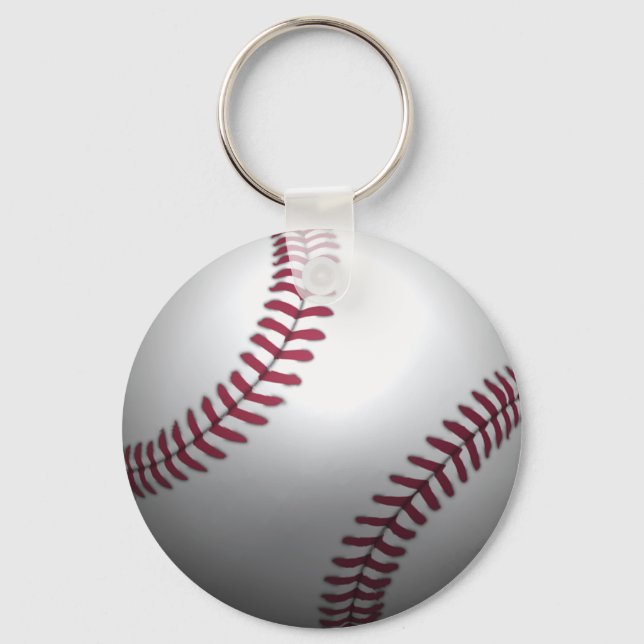 Baseball - 3D Effect Key Ring (Front)