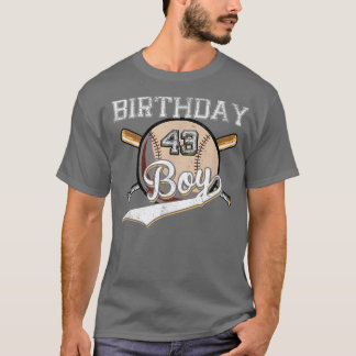 Baseball 43rd Birthday Party 43 Years Old Baseball T-Shirt