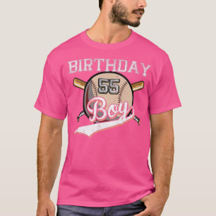 Baseball 55th Birthday Party 55 Years Old Baseball T-Shirt