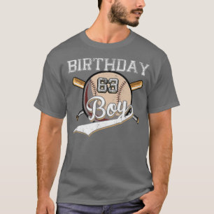 Baseball 63rd Birthday Party 63 Years Old Baseball T-Shirt