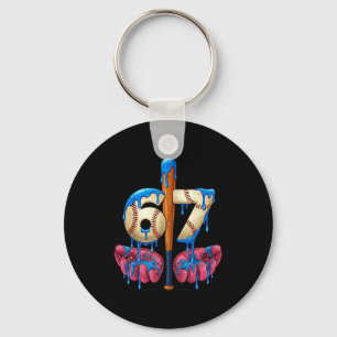 Baseball 67 Six Seven Funny Gen Alpha Meme Drip  Key Ring
