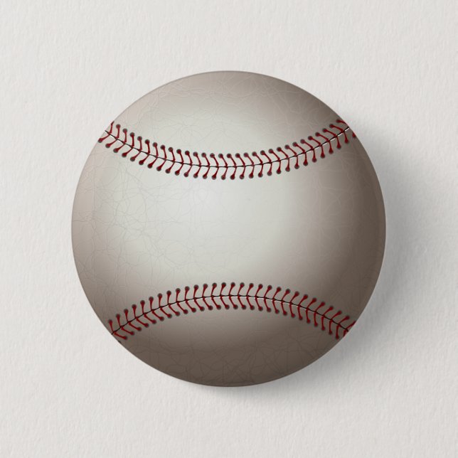 Baseball 6 Cm Round Badge (Front)